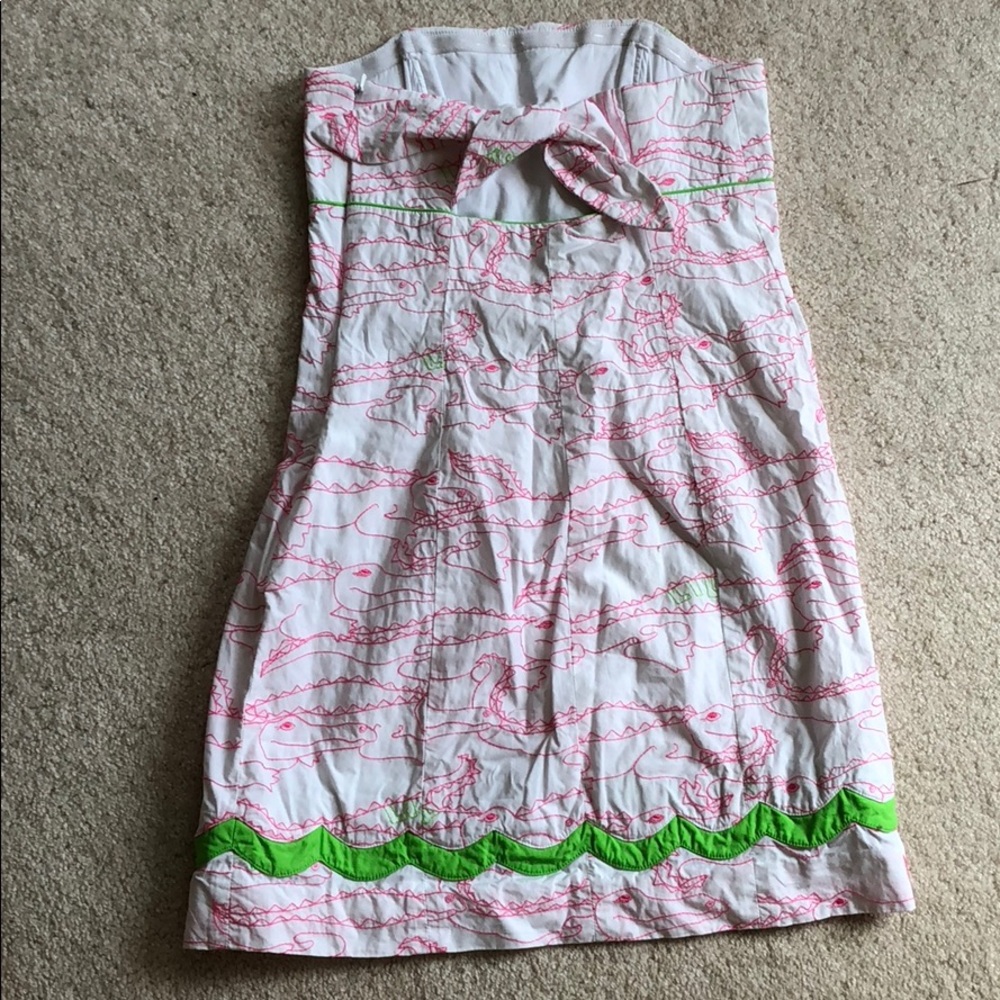 Lilly Pulitzer Alligator Growl strapless dress - Picture 3 of 6